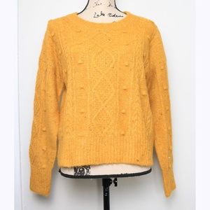 Old Navy Women's Size S Oversized Pom Pom Cable Knit Sweater Style #765204